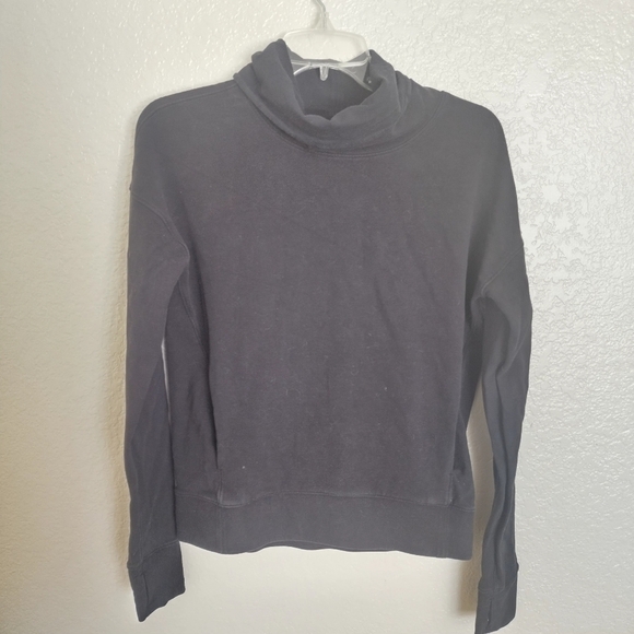Lululemon Stress Less Pullover Black sz 4 - Picture 4 of 9